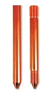 Copper bonded grounding rods