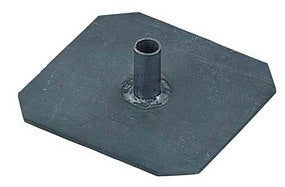 Lead Square Earth Plate With Lead Pipe