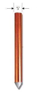 Mechanically Claded & Coated Copper Grounding Rod