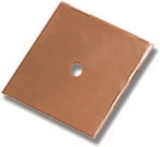 Solid copper earth plate